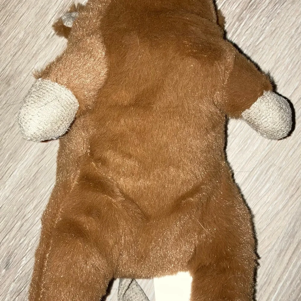 Spot brown plush crinkle cat nip cat toy brand new, barely used
